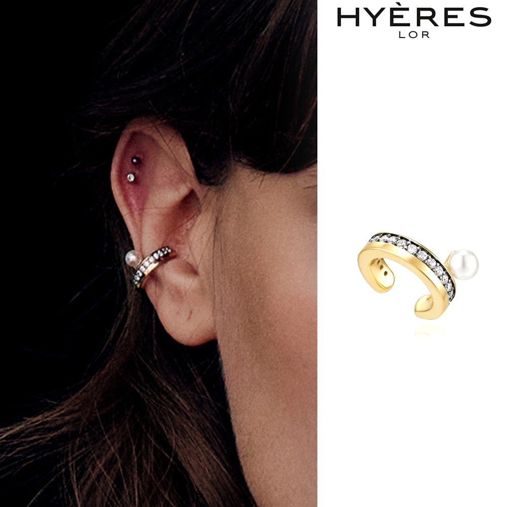 [HYERES LOR] Noailles silver antique pearl point ear cuff mix