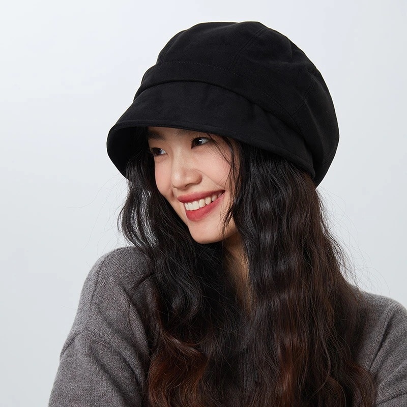 【1つ買うと1つ無料】ラッキーバッグ 帽子 レディース 新作 スリーインワン パイルハット スエード オールマッチ フィッシャーマンハット 盆地帽 頭周り大ベレー