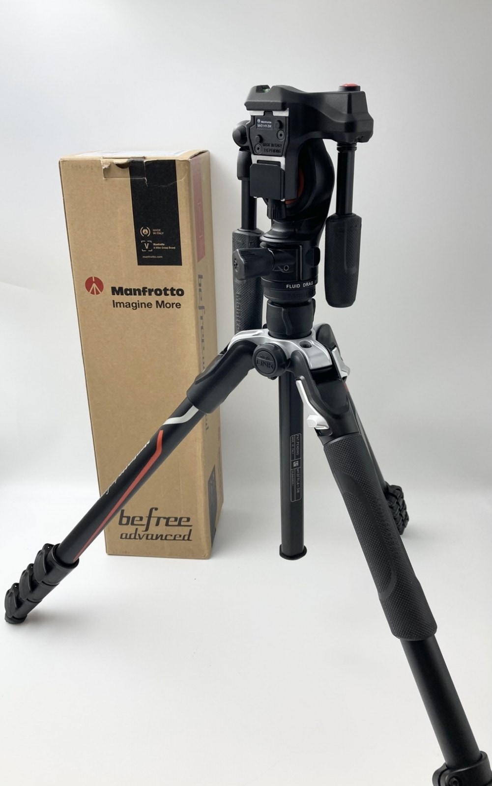 Manfrotto　befree　三脚　MKBFRLA-3W　雲台　MH01HY-3W　FALCAM　F38　付き