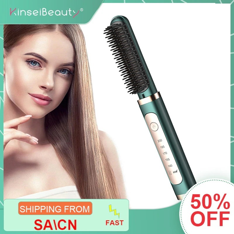 スチームストレートアイロン ストレートヘアアイロン スムージング用 コーム 高速加熱 トルマリン セラミック製ヘアケアツール