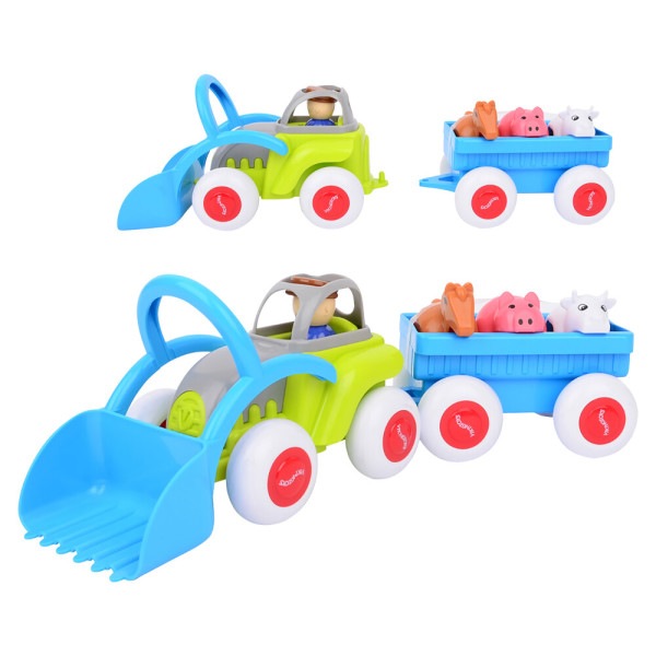 VT / ミディトレクター+動物トレーラー ファンカラー 自動車 おもちゃ