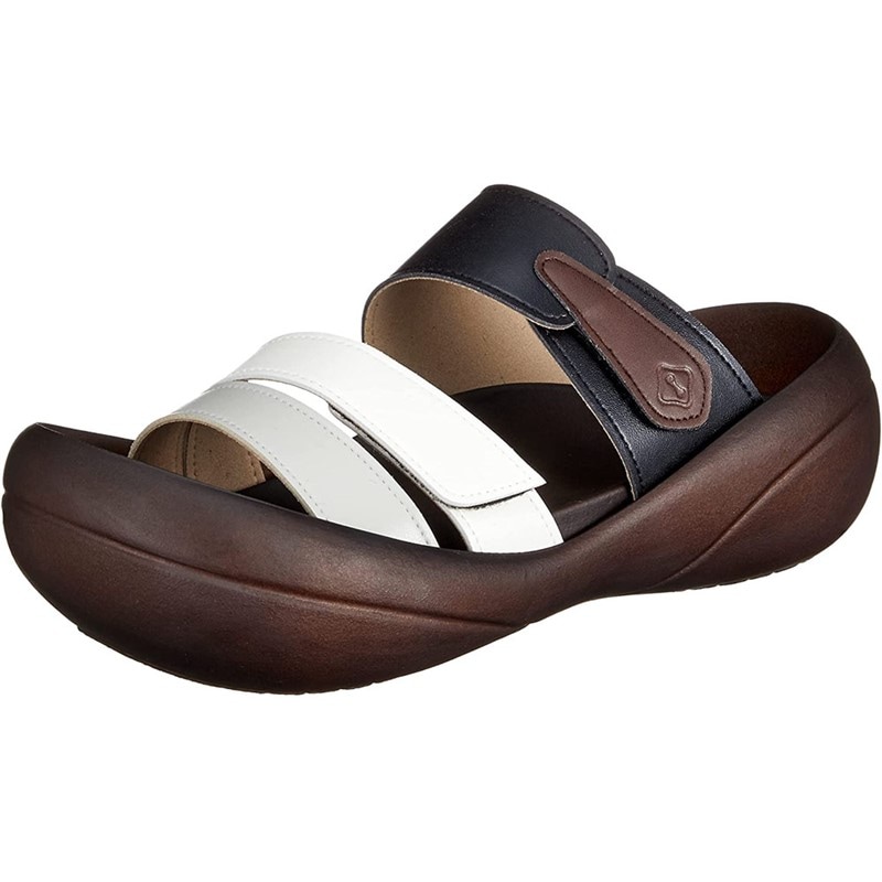 スリーストラップサンダル(トリコロール) カジュアルサンダル (cjbf5138a-mon)