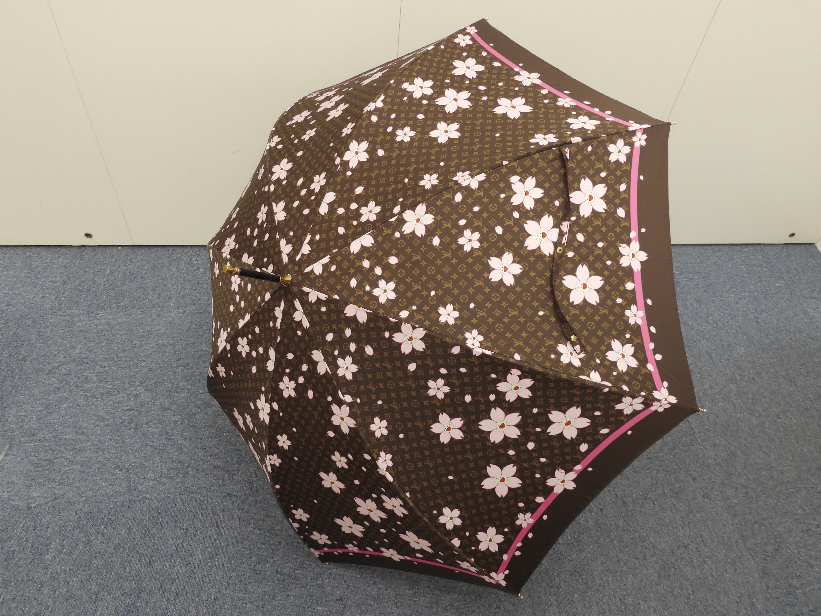 傘 M92030 モノグラムチェリーブロッサム パラプルュイ アンブレラ 極美品@ 2