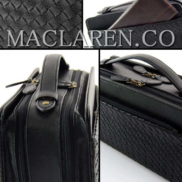 【MACLAREN.co】編み込みメッシュボックスタイプセカンドバッグAN-2046