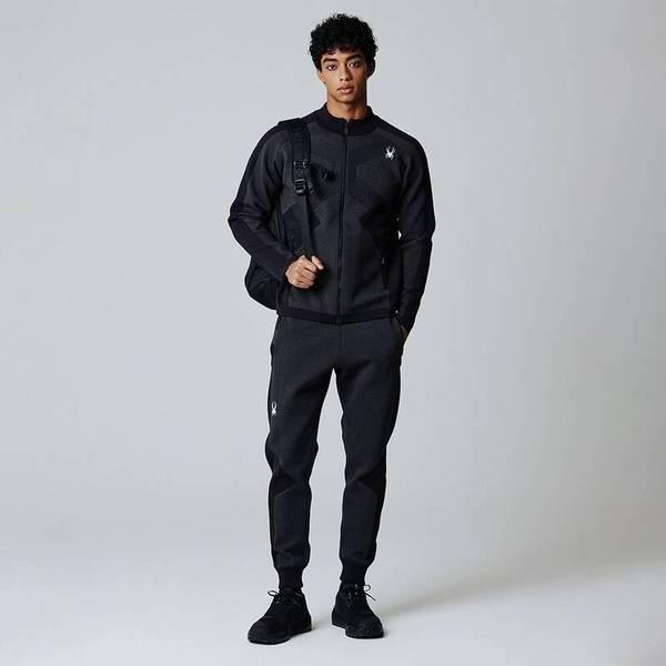 本社男性テクスチャパターンセーターパンツ SPIWCNFP113MBLK 709986