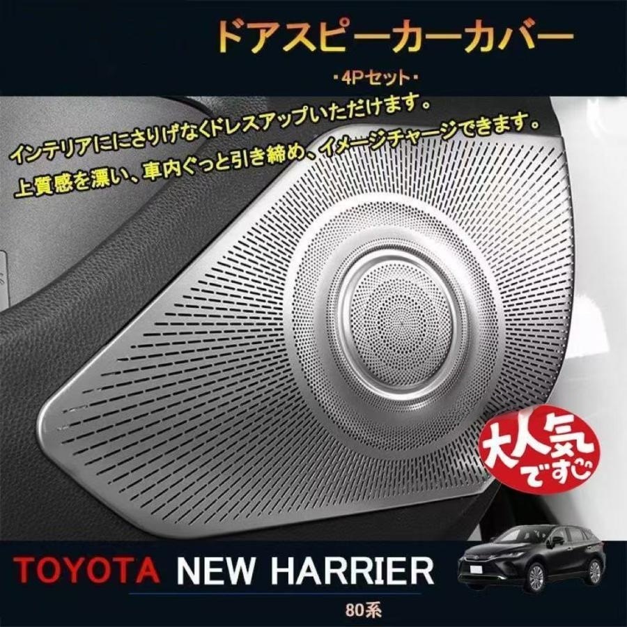 新型ハリアー ハリアー80系 アクセサリー カスタム パーツ インテリアパネル ドアスピーカーカバー
