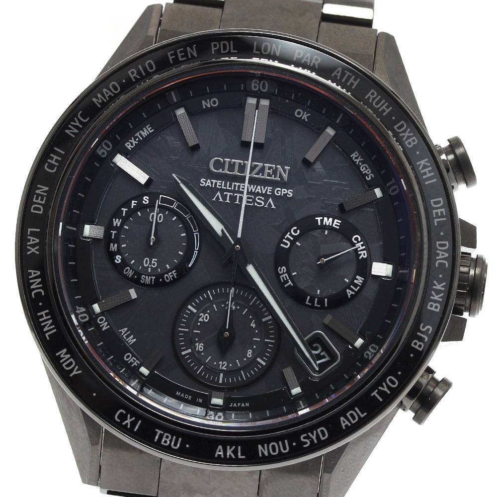 シチズン CITIZEN F950-002XB03/CC4067-66E アテッサ ACT Line HAKUTO-R コラボレーション限定モデル ソーラー電波 メンズ 美品 _890816【中古】