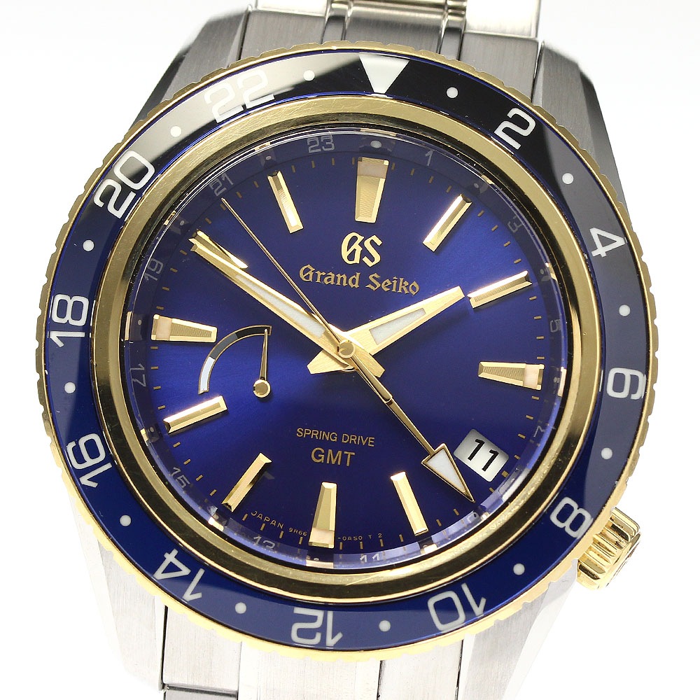 セイコー SEIKO SBGE248/9R66-0AW0 グランドセイコー マスターショップ限定 K18YGベゼル スプリングドライブ メンズ 箱・保証書付き_793745【中古】