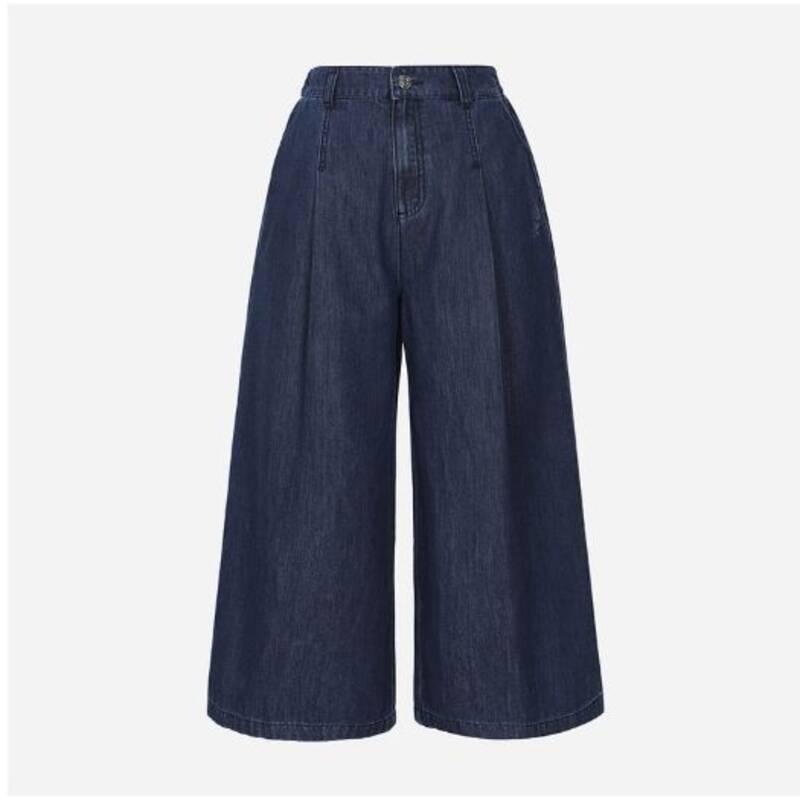 インディゴ キュロット デニムパンツ T264MJE248W