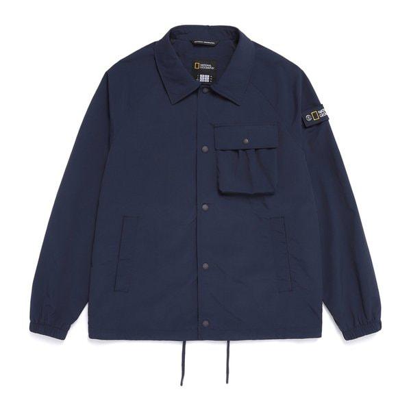 N261UJP901 カラネックシャツジャケット D/NAVY