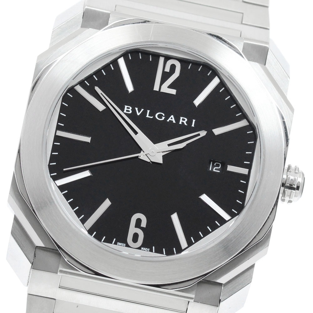 ブルガリ BVLGARI BGO41S オクト デイト 自動巻き メンズ 保証書付き_961831【中古】