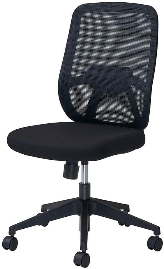 プラス オフィスチェア デスクチェア メッシュ NEXIS/ネクシス M01 KC-NX65SL ブラック 601628