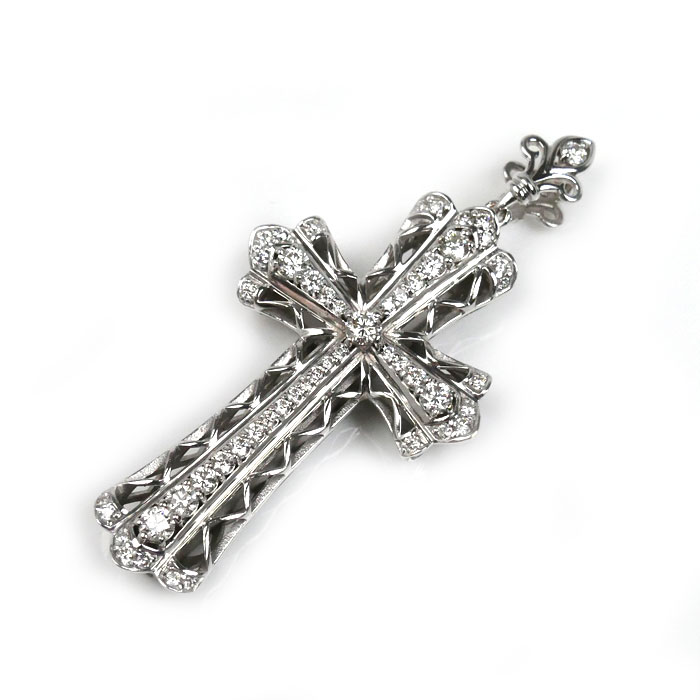 ゆきざき K18WG ホワイトゴールド ヨビコ ペンダントトップ W31297.12.9.5 ダイヤモンド0.80ct 10.4g レディース 中古