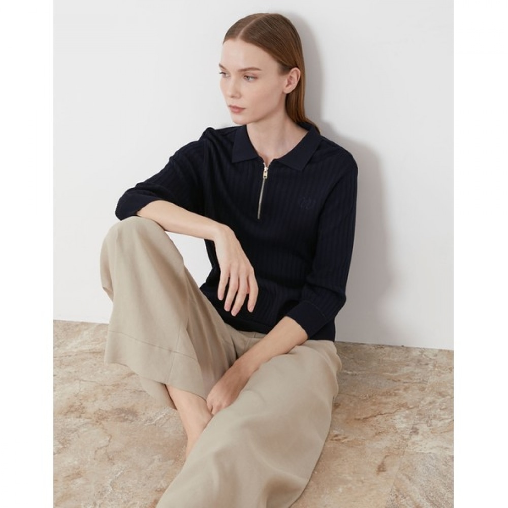 [オリビアローレン] リブ付きカラープルオーバー_VVCBL3M3291