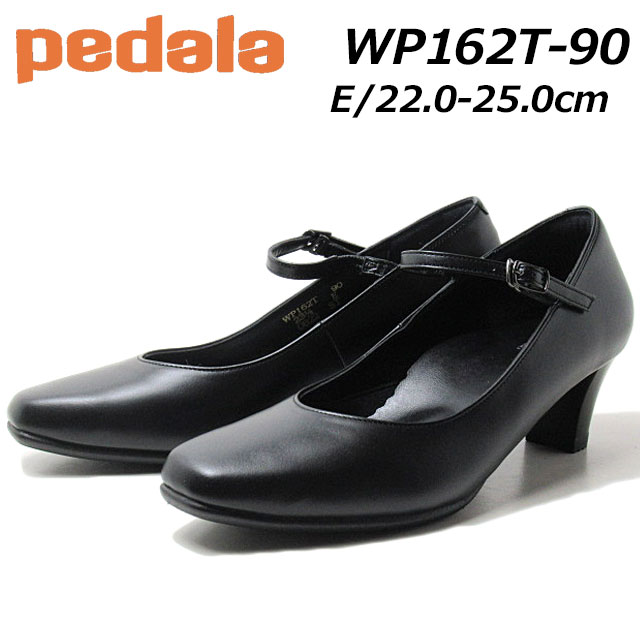 アシックス ペダラ asics Pedala WP162T ワイズE ストラップパンプス ブラック レディース 靴
