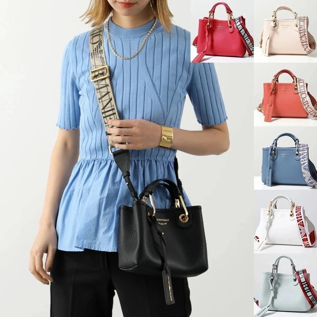 EMPORIO ARMANI エンポリオアルマーニ ショルダーバッグ MyEA EW000382 AF12103 レディース ハンドバッグ ロゴ クロスボディ