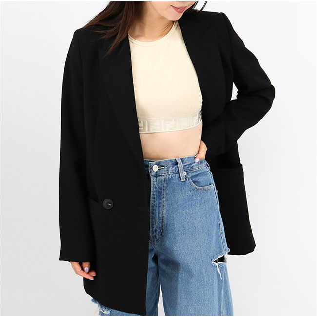 FAF305 FFロゴブラトップ スポーツブラ　スポブラ クロスバック BEIGE