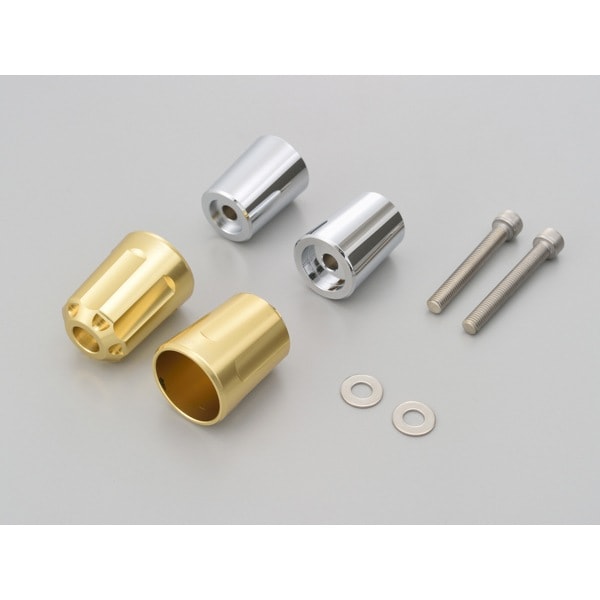 D17267 ヘビーウエイトバーエンド(リボルバー)KAWASAKI シャンパンゴールド M8