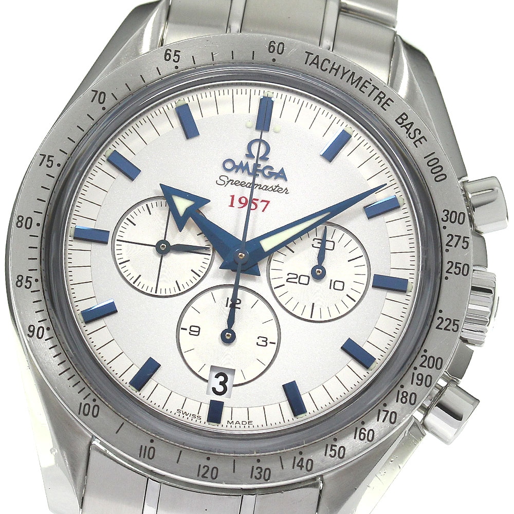 オメガ OMEGA 321.10.42.50.02.001 スピードマスター ブロードアロー1957 クロノグラフ 自動巻き メンズ 箱・保証書付き_819388【中古】