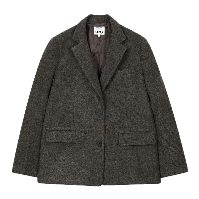 SPJKB4TW01 BASIC WOOL LIKE JACKET 2色 スーツ ウーマン