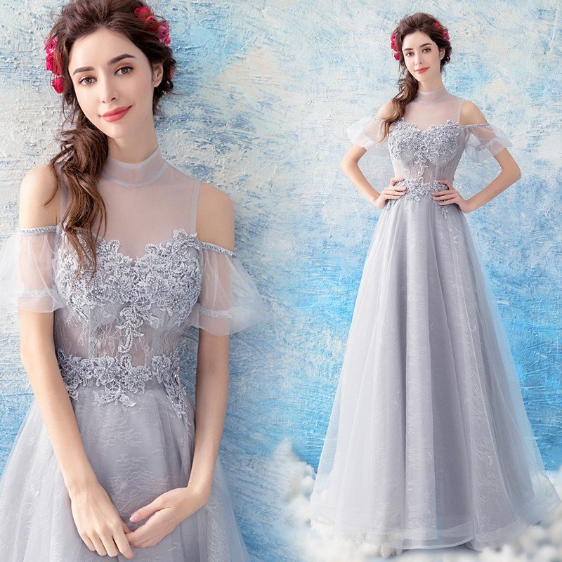 ロングドレス 演奏会 カラードレス 安い イブニングドレス 花嫁 パーティードレス 二次会 フォーマルドレス 袖あり コンサート 大きい サイズ