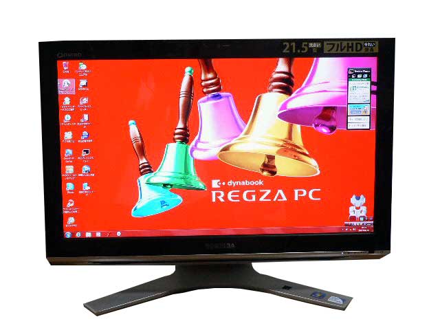 液晶一体型 Windows7 デスクトップパソコン 中古パソコン 東芝 Pentium DVD 地デジ 4GB/500GB 送料無料 中古