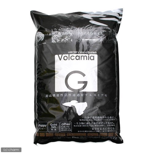 超高機能性活性底床材 ブルカミアG 8Kg 弱アルカリ性 グッピー 熱帯魚 用品 吸着系ソイル CRC21―30―20―10―10