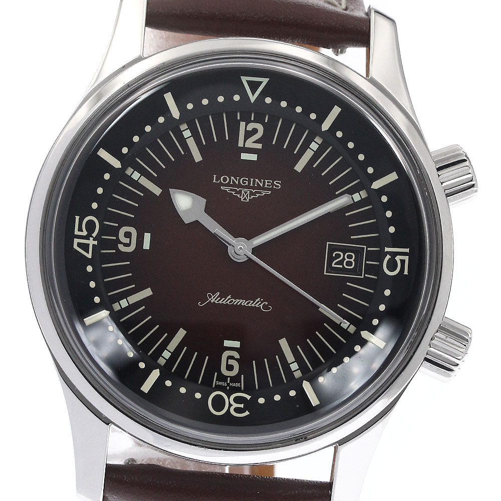 ロンジン LONGINES L3.774.4 レジェンドダイバー デイト 自動巻き メンズ 良品 _899176【中古】