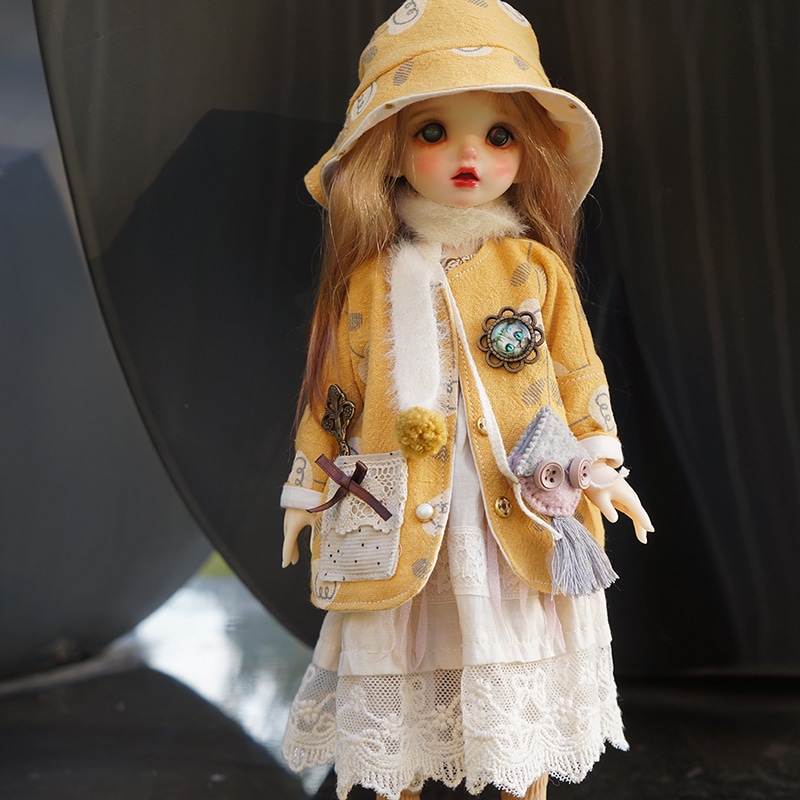 BJD ドール用衣装セット 1/6 ドール服 8点セット 幼SDサイズ球体関節人形用 yosd人形