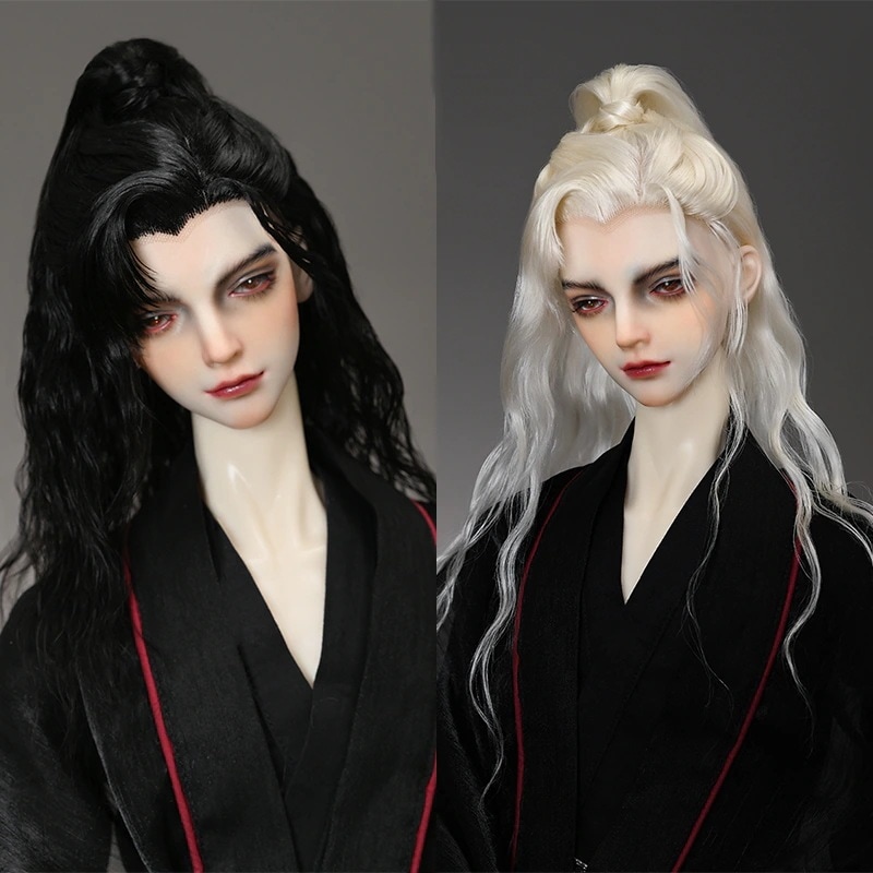 1/3 BJD ドール ウィッグ モヘア 古風 パーマ スタイルあり ロング 小顔SD/SDサイズ球体関節人形用ウィッグ 手入れ