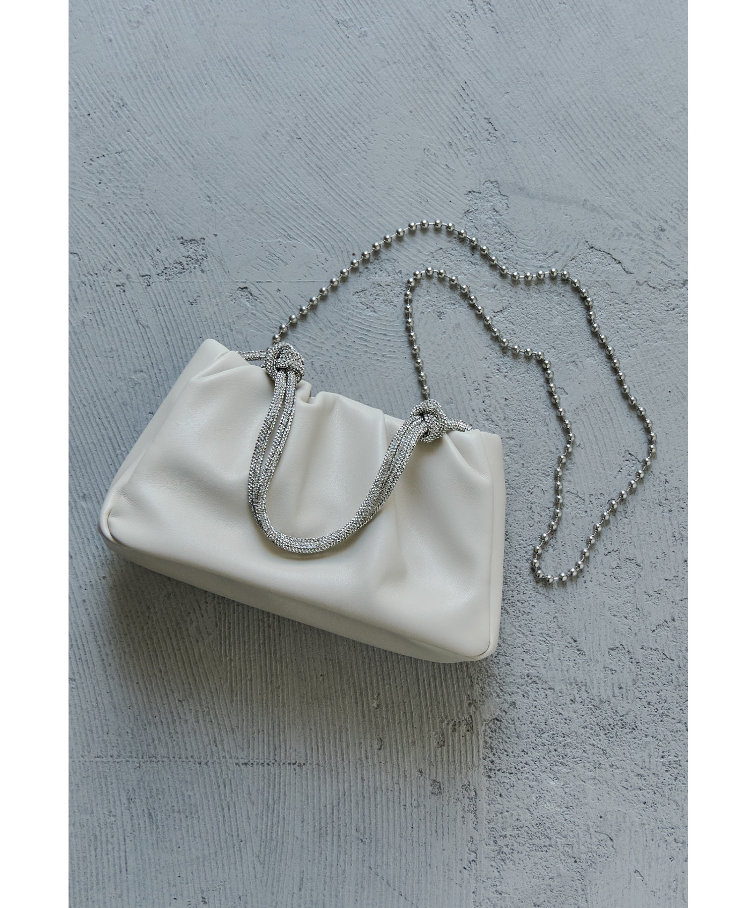 2wayラインストーンハンドルバッグ パーティーバッグ ショルダーバッグ ミニバッグ フェイクレザー ビジュー ボールチェーン 肩掛け 斜めがけ 結婚式 お呼ばれ セレモニー パーティー 二次会 7,626円