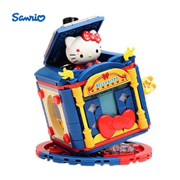 サンリオ 動く サーカス ブロック ハローキティ サプライズ プレゼントボックス 愛着 人形 フィギュア ハウスブロック
