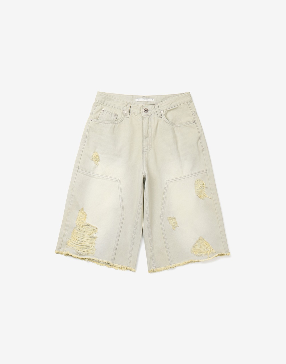 MENS POCKET DENIM SHORTS - GREEN