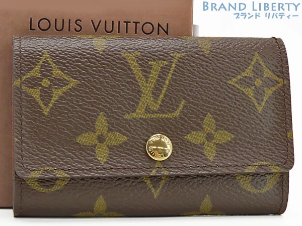 Louis Vuitton ダークブラウン4連 キーケース 美品☆LOUIS VUITTONキー