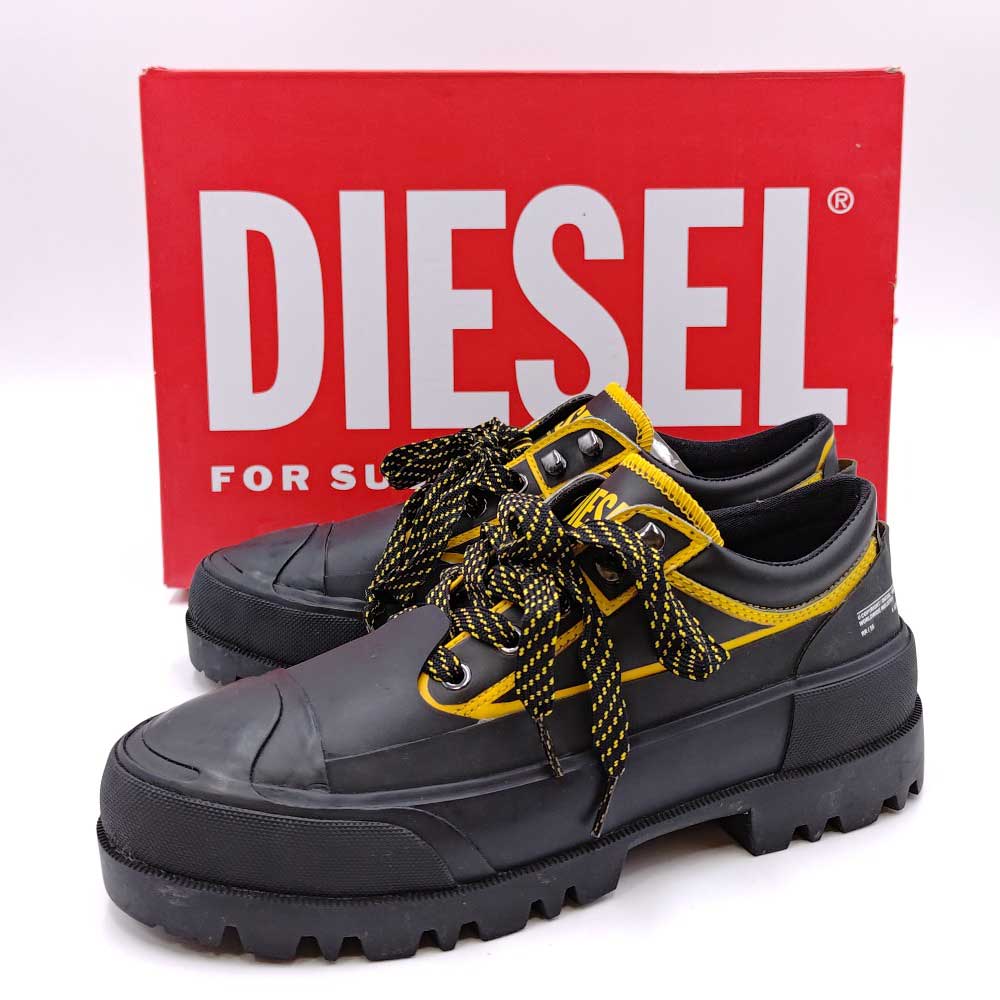 【中古】ディーゼル D-HIKO SH X ブーツ 27cm ブラック Y03052 DIESEL