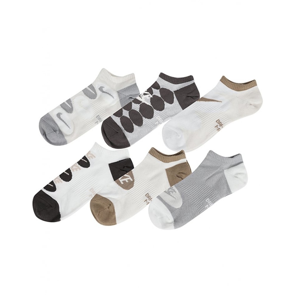 ナイキスポーツソックスエブリデイライトウェイトノーショーソックス 6 パック