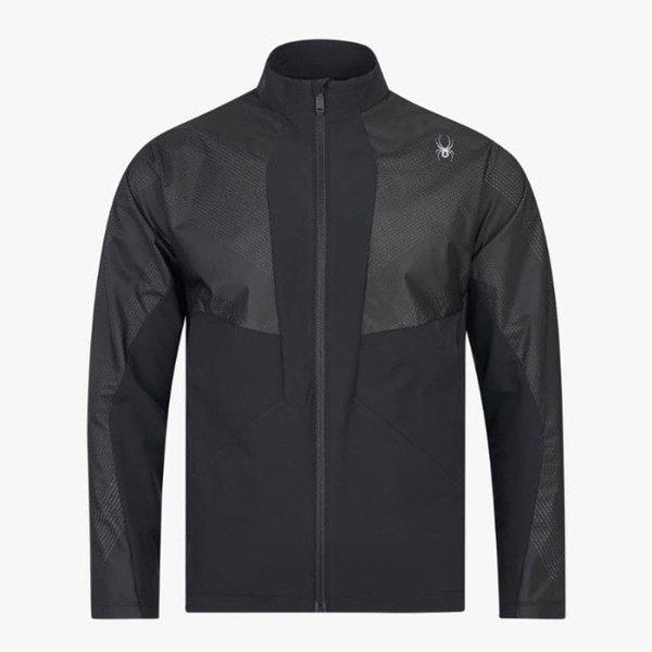 ジャージーPQF SPJFCNFT203M-BLK メンズ ハイブリッド パネル ミックス ジップアップ