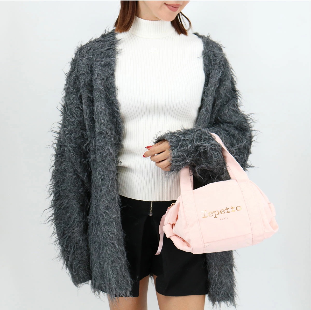 REPETTO グライド バッグ Sサイズ B0231T コットン ハンドバッグ ロゴ SMALL GLIDE BAG ブランド