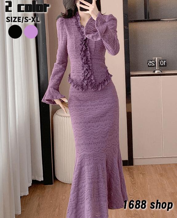 2025　上下セット セットアップ トップス+スカート　2点セット シャツ　ハイウエストスカート　花柄　ジャケット　長袖シャツ　タイトスカート　 ひざ丈スカート パーティー お嬢様 OL 上品 オフ