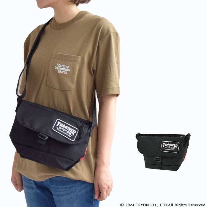 ショルダーバッグ スラッシャー メンズ レディース ユニセックス フリーサイズ オールシーズン 限定商品 ブラック 黒 MP1603FZPEPTHRASHER