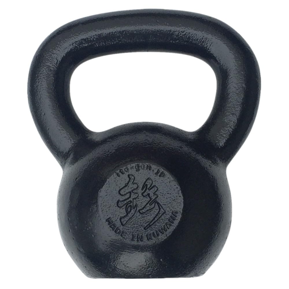 ハードスタイルケトルベル (12KG) ブラック 鋳鉄