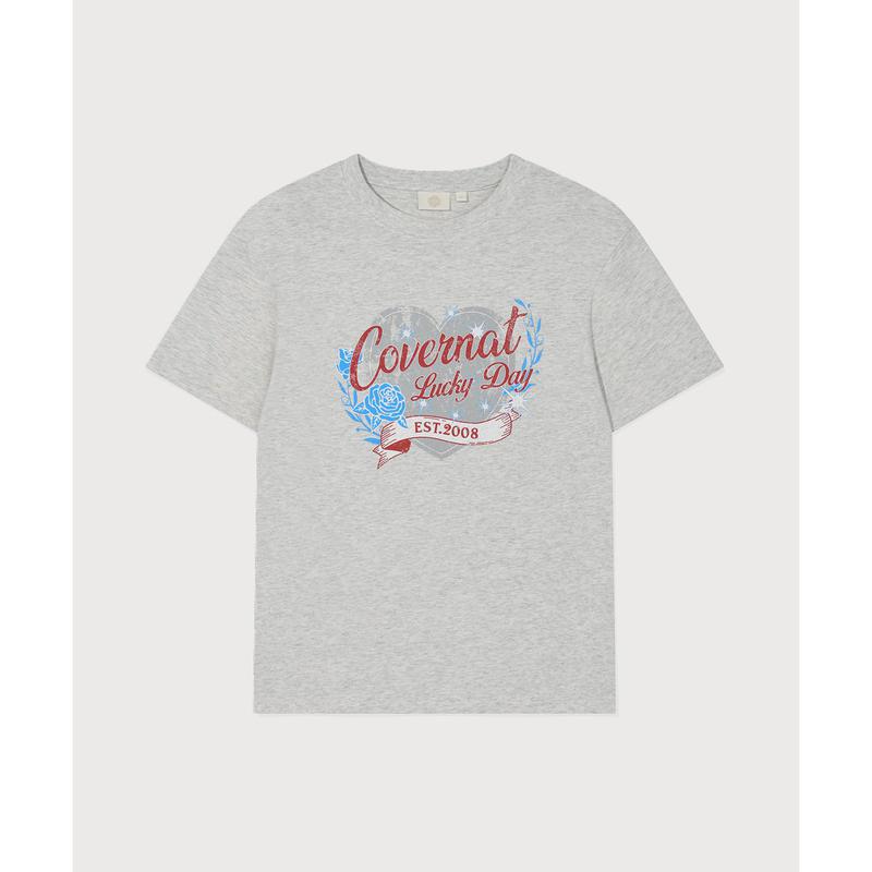 ウーマン オーバーフィット ヴィンテージ グラフィック Tシャツ ヘザーグレー CO2602ST76 HG