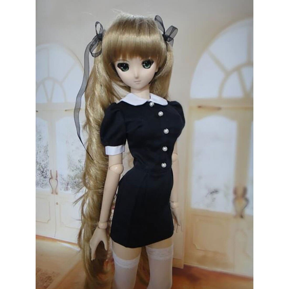 コスプレメイド衣装コスプレ衣装セット1/3 bjd人形のおもちゃ子供知育玩具誕生日プレゼント-(mバスト) なし人形