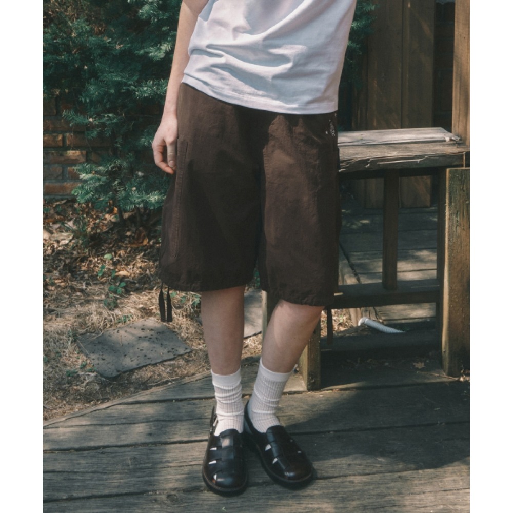 CODEGRAPHY ウォッシュ刺繍アートワークカーゴパンツ_ブラウン 8,484円