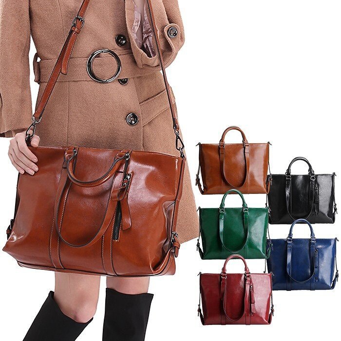 トートバッグ 牛革 大容量 A4サイズ ショルダーバッグ ビジネスバッグ レディース メンズ 3way 4,941円