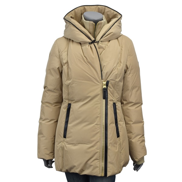 MACKAGE マッカ―ジュ ADALI-NFR/アシンメトリージップ ダウンジャケット ダウンコート/ADALI-NFR LTCAMGOLD