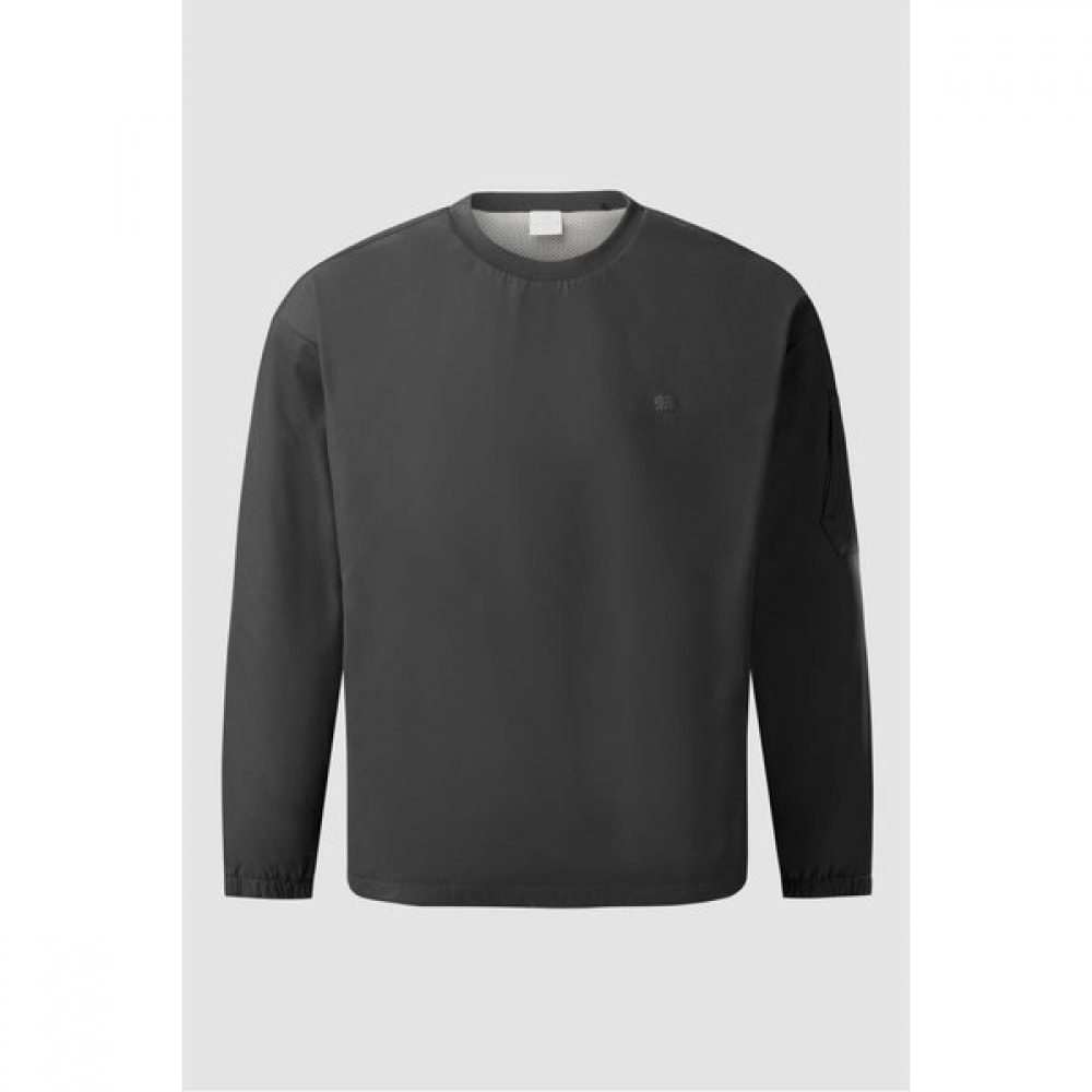 コー・ロンスポーツ メンズ ストレッチ ウーブン 裏起毛 トレーナー TLTBW24631BLK