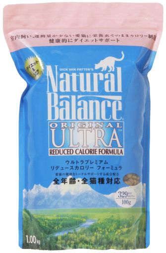 ナチュラルバランス リデュースカロリー キャットフード 2.2ポンド(1KG)