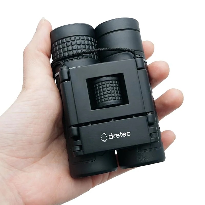 【即納】ドリテック(dretec) [手のひら軽量168g] 双眼鏡 ライブ用 明るい 軽い 高級プリズムBaK4使用 明瞭設計 ライブ コンサート バードウォッチング 観劇 音楽鑑賞 子供