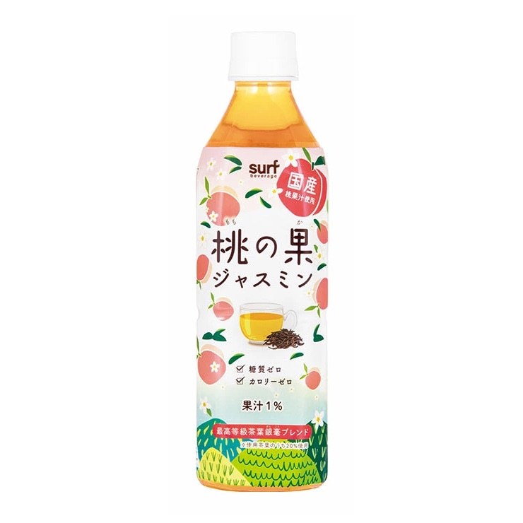 ジャスミン茶 桃の果ジャスミン 500ml 48本